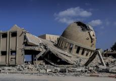 مسجد مدمّر في غزة