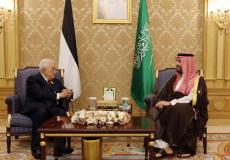 تفاصيل لقاء الرئيس عباس مع ولي العهد السعودي بالرياض