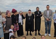 وزير الإسكان الإسرائيلي عند مدخل محور نيتساريم