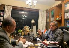 مسؤول هندي يؤكد على حل الدولتين ويستنكر استمرار العدوان الإسرائيلي على شعبنا