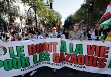 مسيرة لدعم الشعب الفلسطيني، في باريس
