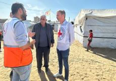 استقبال رئيس اللجنة الدولية للصليب الأحمر في فلسطين