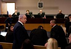 نتنياهو من داخل المحكمة المركزية في  تل أبيب