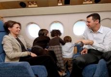 بشار الأسد وزوجته واطفاله