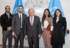 الأطباء خلال لقاء الأمين العام للأمم المتحدة