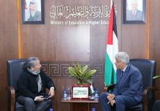 لقاء وزير التربية والتعليم مع ممثلة اليونيسف في فلسطين