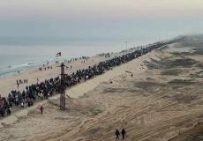 عودة النازحين إلى مدينة غزة - أرشيف