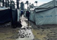 خيام النازحين وسط الأمطار - تعبيرية