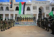 من مكان تسليم أسيرات إسرائيليات أفرج عنهن الأيام الماضية في ميدان فلسطين "الساحة" وسط غزة