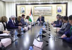 تفاصيل اجتماع مصطفى مع وفد البرلمان الأوروبي في رام الله