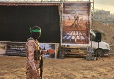 من مراسم تسليم 4 جثث إسرائيليين قبل أيام