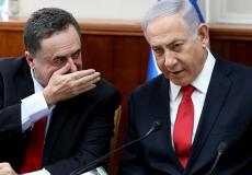 رئيس الوزراء الإسرائيلي بنيامين نتنياهو ووزير أمنه يسرائيل كاتس