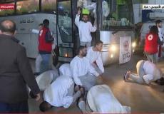 وصول الأسرى الفلسطينيين إلى قطاع غزة