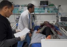 مستشفى الهلال الأحمر الميداني في مدينة غزة يستقبل عشرات المرضى في يومه الأول 