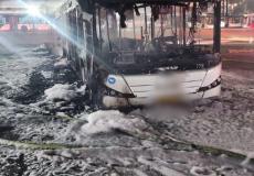 أحد الحافلات التي إنفجرت أمس