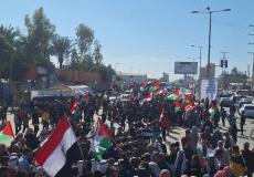 وقفات جماهيرية في غزة دعما للجهود المصرية برفض التهجير