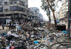 نفايات في شوارع قطاع غزة