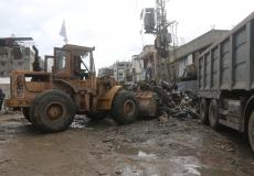 جمع النفايات في غزة