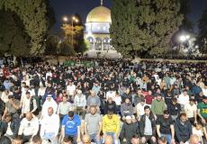 90 ألفا يؤدون صلاتي العشاء والتراويح في المسجد الأقصى