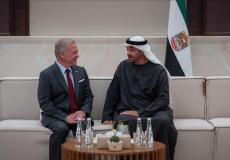 ملك الأردن ورئيس الإمارات يبحثان جهود وقف الحرب على غزة