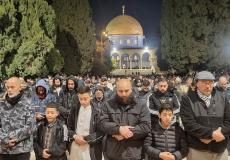 70 ألفا يؤدون صلاتي العشاء والتراويح في المسجد الأقصى
