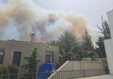 حرائق في جبال القدس