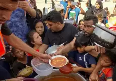 توزيع الغذاء في غزة