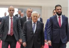 الرئيس عباس ونظيره السوري الشرع