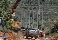 الاحتلال يشرع ببناء سياج شائك يعزل سنجل وترمسعيا
