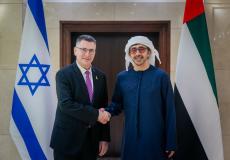 تفاصيل اجتماع وزير خارجية الإمارات مع نظيره الإسرائيلي