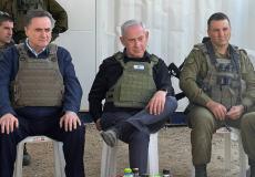 نتنياهو وكاتس من شمال قطاع غزة اليوم