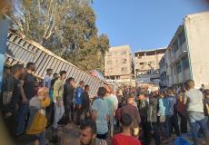 مجزرة ثانية - شهداء وجرحى في قصف مدرسة أبو هميسة بالبريج