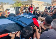 من تشييع الصحفي حسن اصليح