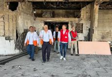 مدير بعثة الصليب الأحمر يطّلع على احتياجات الهلال الأحمر في غزة