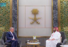 اجتماع ولي العهد السعودي مع نائب رئيس دولة فلسطين