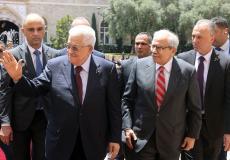 الرئيس عباس مع رئيس الوزراء اللبناني