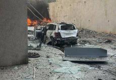 آثار القصف الإيراني على تل أبيب