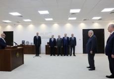 اسطيفان أنطون سلامة وزيرا للتخطيط والتعاون الدولي خلال أدائه اليمين القانونية