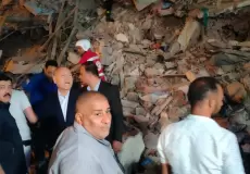 انهيار عقار سكني في القاهرة