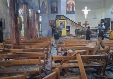 دمشق - 20 قتيلا في تفجير داخل كنيسة مار إلياس