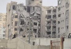 المبنى المتضرر من الصاروخ الإيراني في بئر السبع صباح اليوم