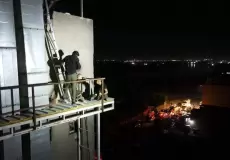 حريق داخل مركز تجاري في العراق