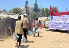 وكالة بيت مال القدس الشريف تنفذ المرحلة الخامسة من حملة الإغاثة الإنسانية للنازحين في غزة 