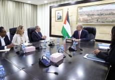 مصطفى يبحث مع المنسق الأممي الجديد في فلسطين آخر المستجدات