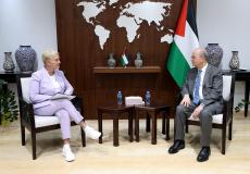 اجتماع مصطفى مع المديرة التنفيذية لبرنامج الأغذية العالمي