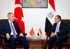 بدر عبد العاطي مع نظيره التركي اليوم