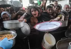 المجاعة في غزة - تعبيرية