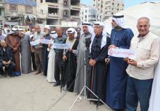 شؤون العشائر بغزة خلال المؤتمر الصحفي