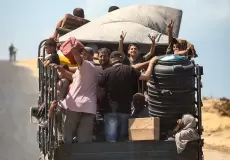 نزوح المواطنين في غزة - توضيحية