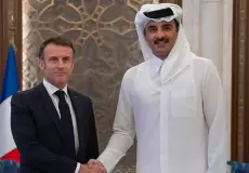 أمير قطر وماكرون